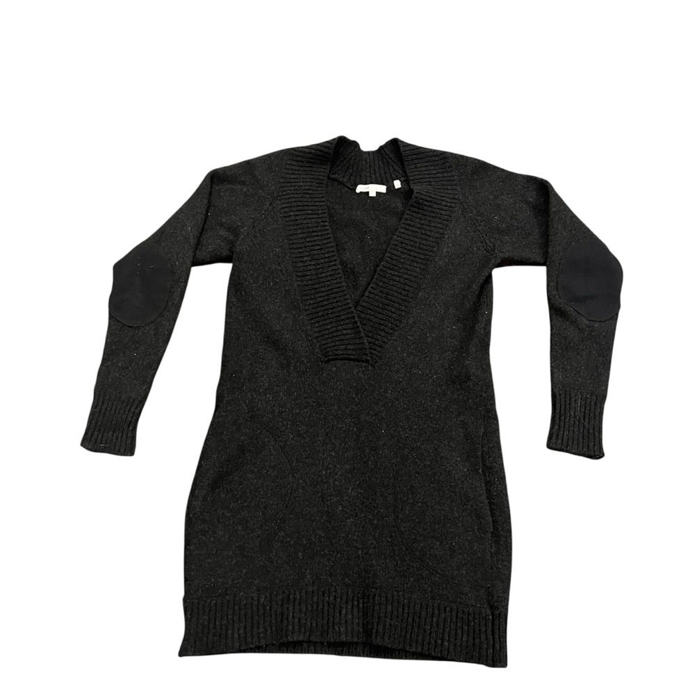 Vince Black V-Neck Sweater Dress